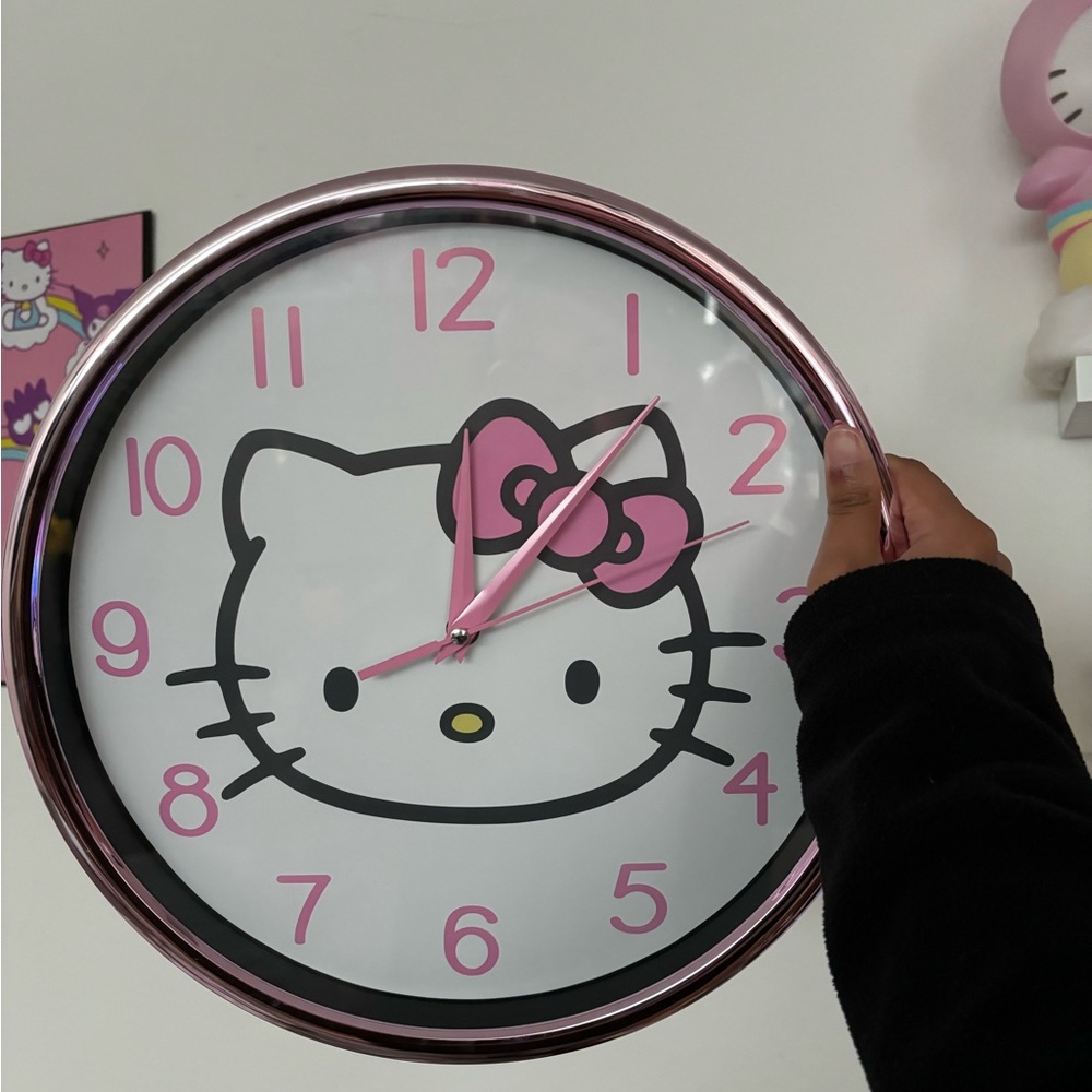 Hello Kitty Pink Wall Clock